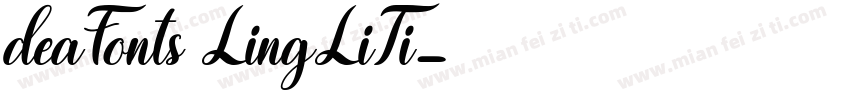 deaFonts LingLiTi字体转换